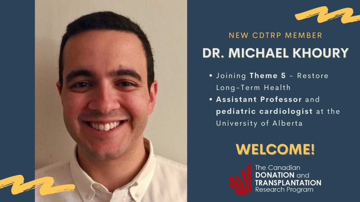 New Member Profile Dr. Michael Khoury, Assistant Professor and