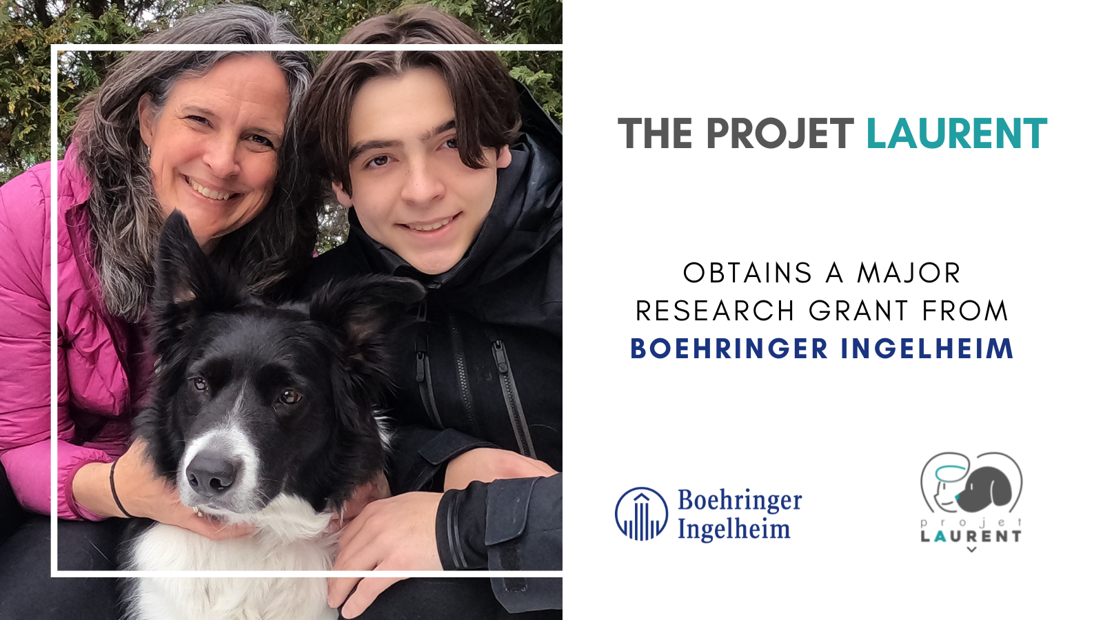 The Projet Laurent obtains a major research grant from Boehringer Ingelheim Canadian Donation and Transplantation Research Program