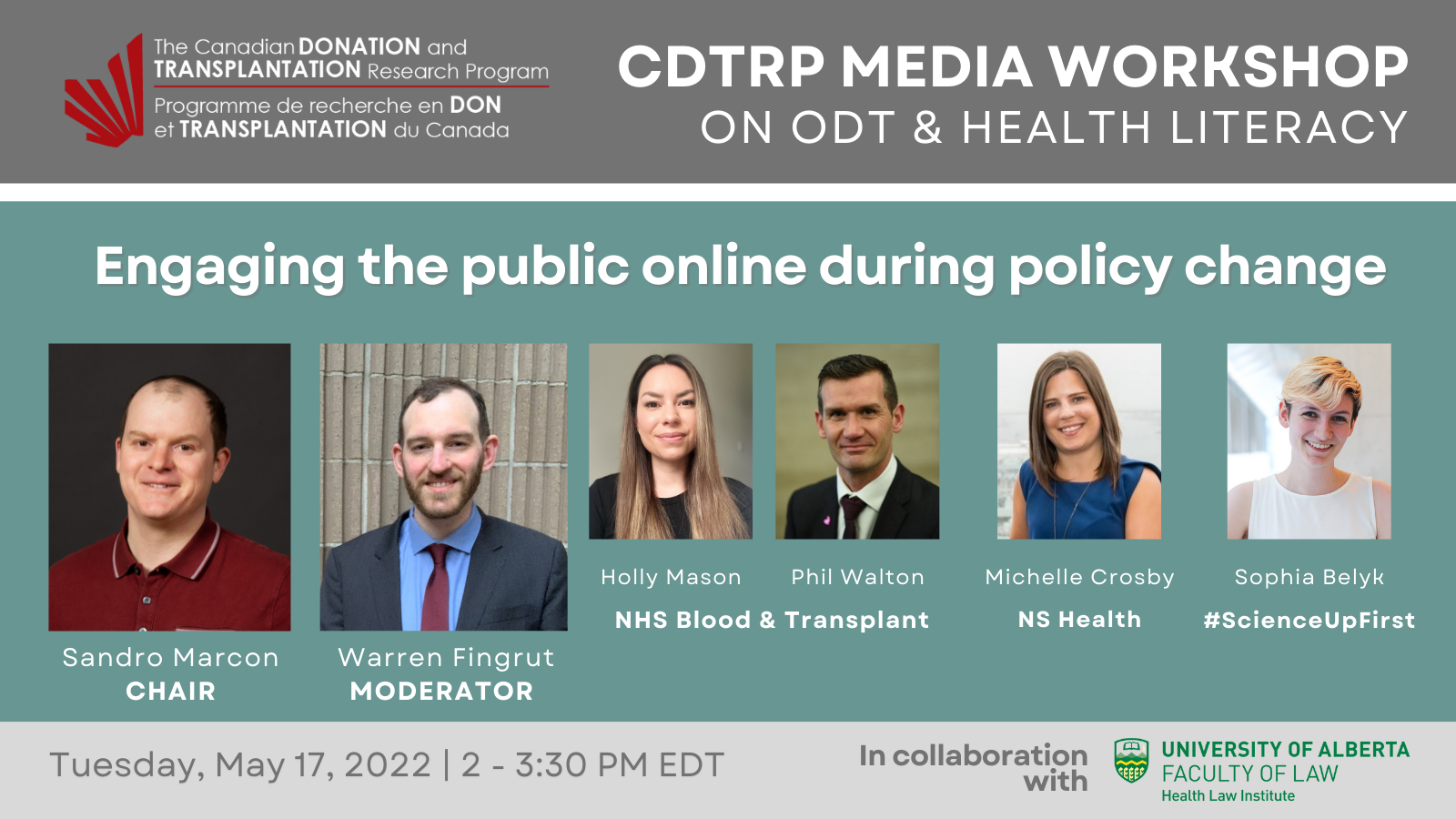 CDTRP Media Workshop on ODT & Health Literacy: Engaging the public
