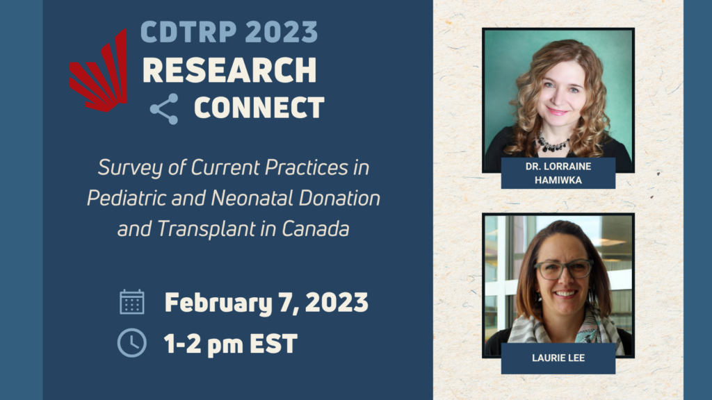 CDTRP Research Connect – Dr. Caroline Lamarche – Canadian Donation