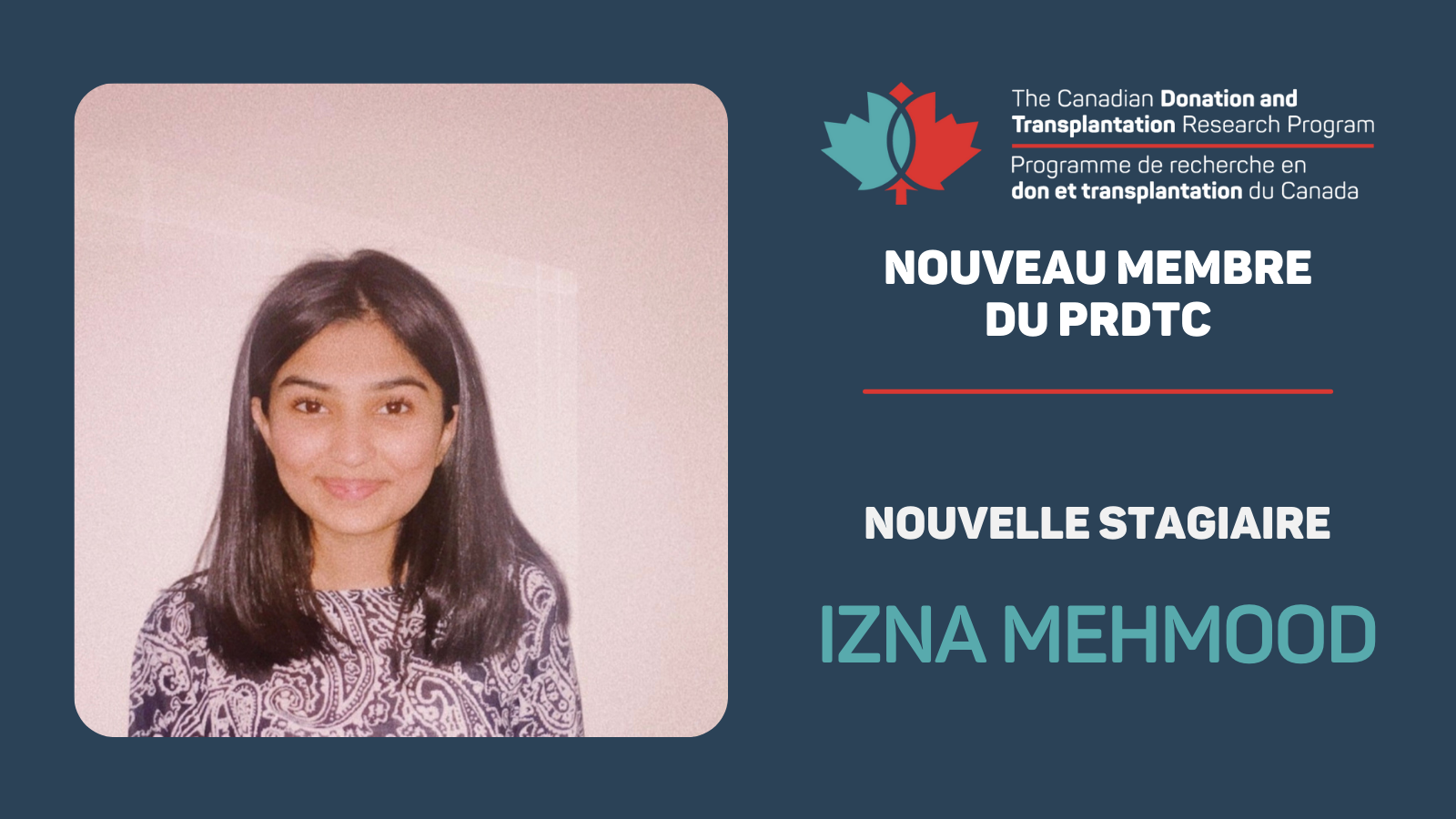 New Trainee – Izna Mehmood