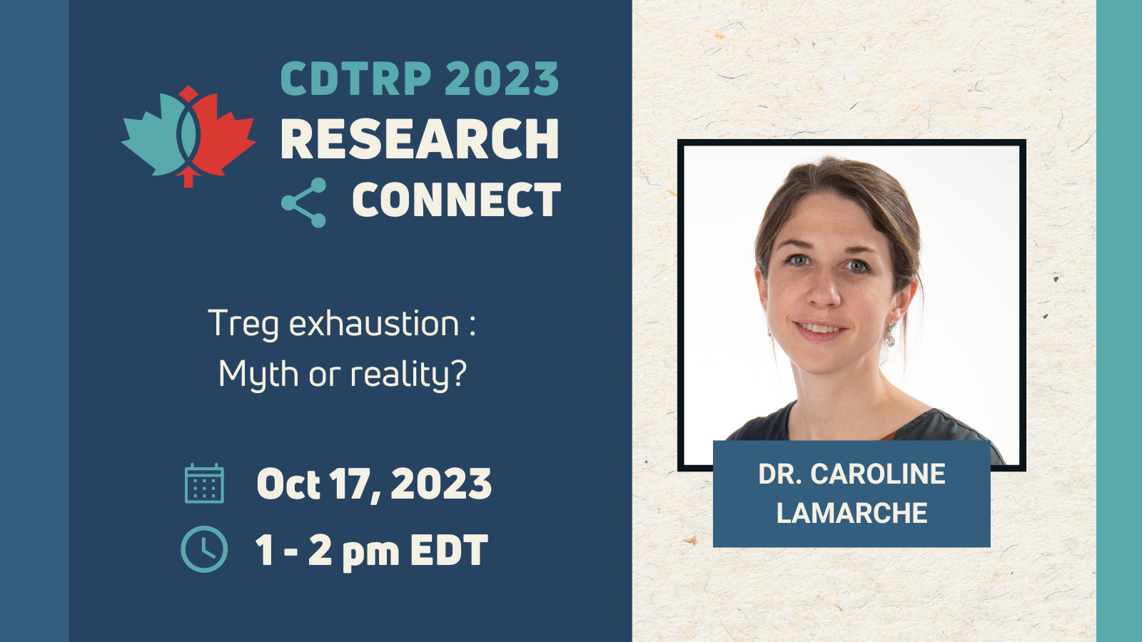 CDTRP Research Connect – Dr. Caroline Lamarche – Canadian Donation and  Transplantation Research Program