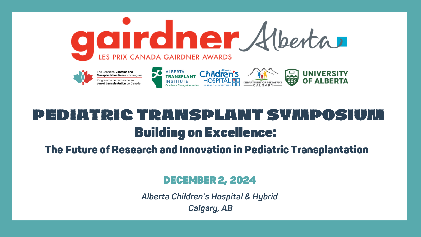 Poster with Gairdner Symposium information