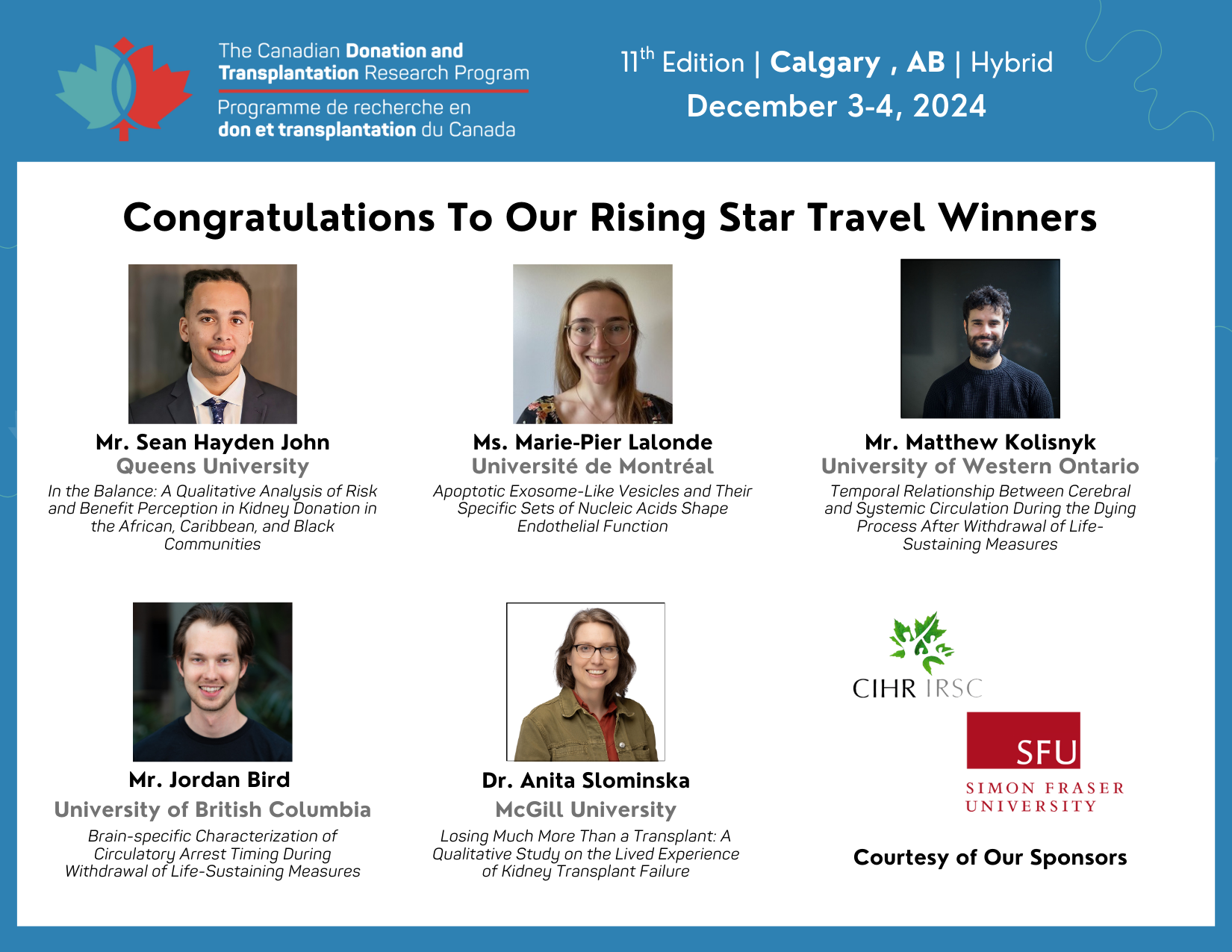 ASM2024 - Congratulations to our Rising Star Travel Award Winners