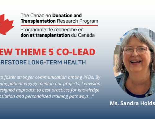 CDTRP Theme 5 is pleased to announce its new Co-Lead: Ms. Sandra Holdsworth