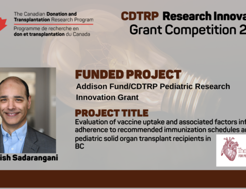 CDTRP LHSC Research Innovation Grant: Dr. Manish Sadarangani