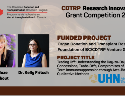 CDTRP UHN Research Innovation Grant: Dr. Suze Berkhout and Dr. Kelly Fritsch